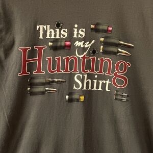 Hunting Shirt Men's XL tee Shirt Ammunition Bullets Green Pro 2nd Amendment